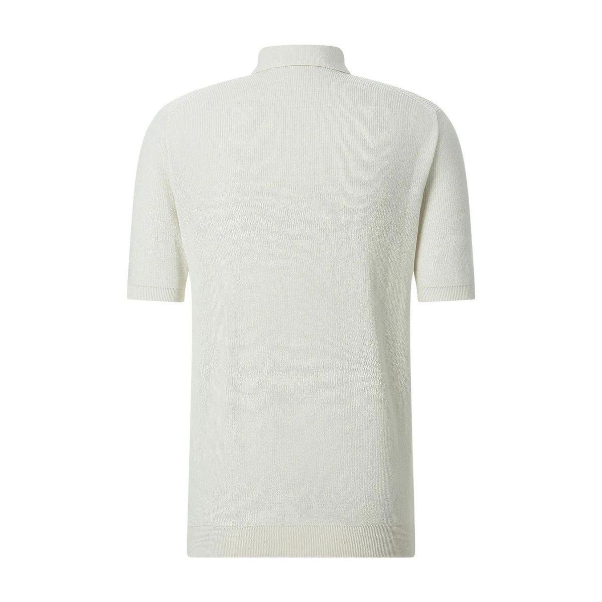 Elegantes Crêpe-Baumwoll-Poloshirt