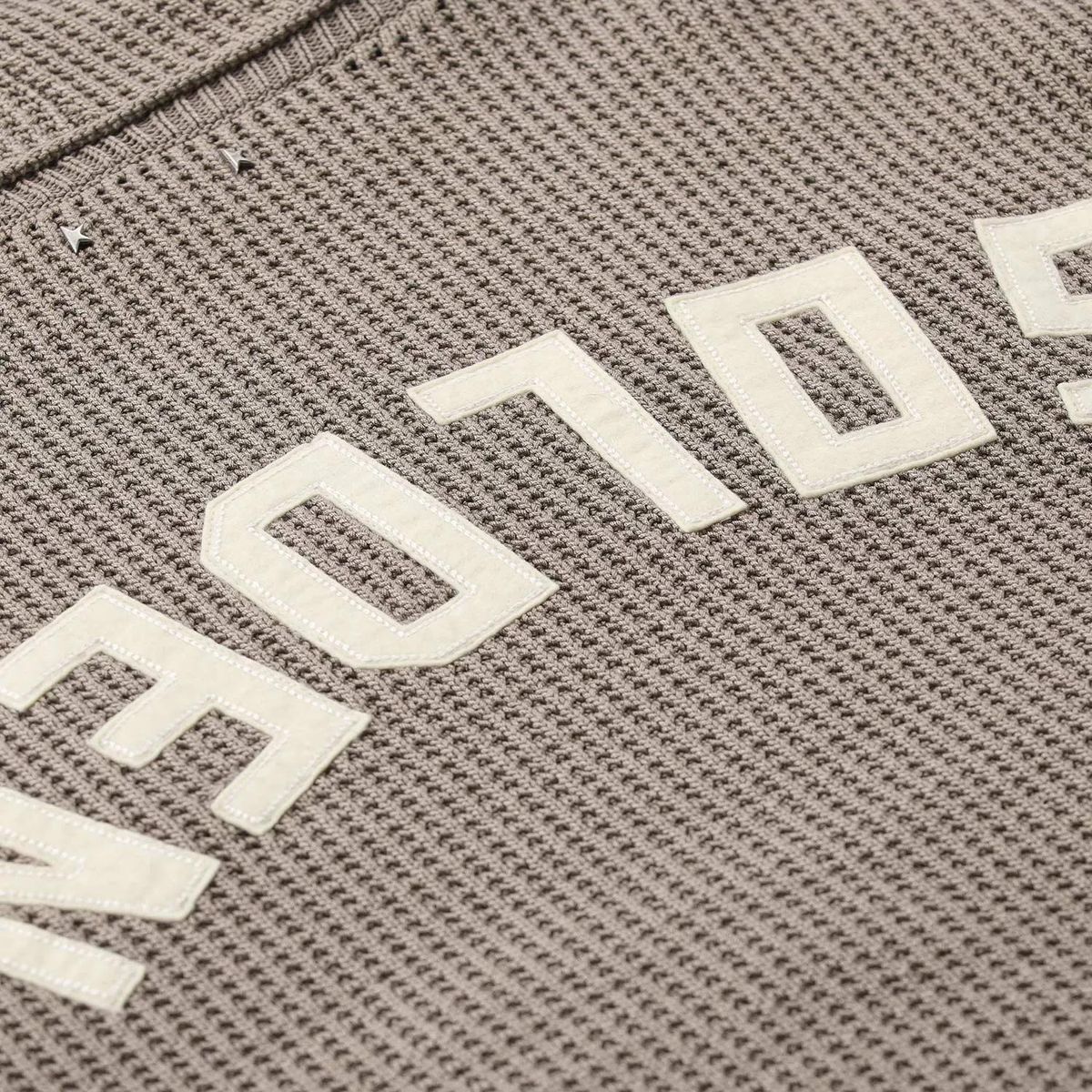 Hoodie aus strukturiertem Strick mit Logo