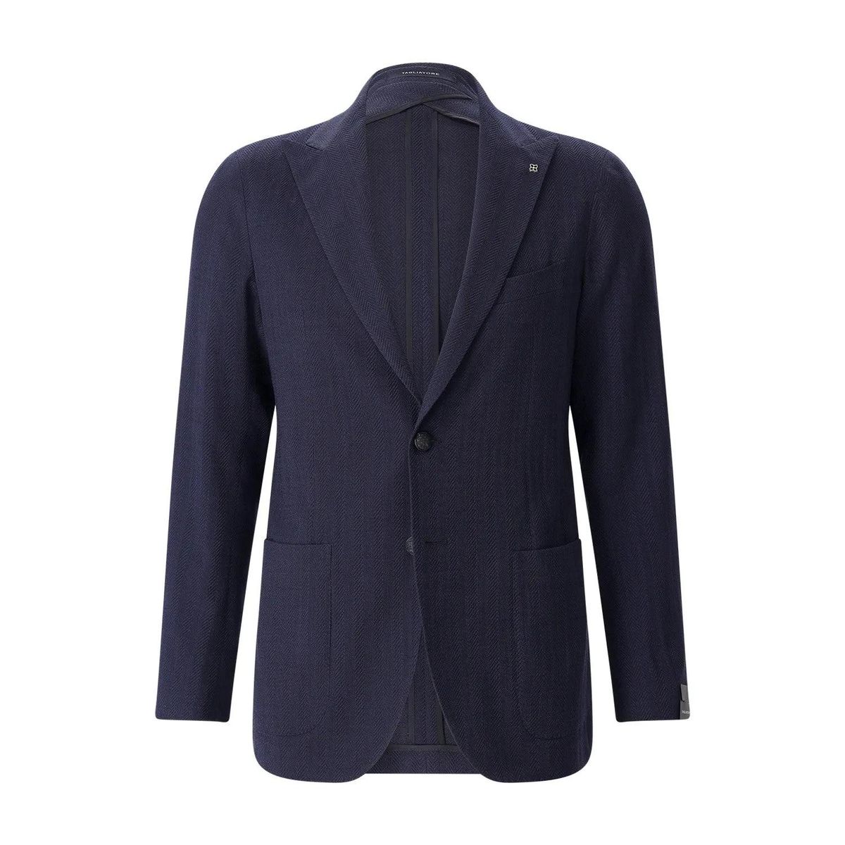 Fischgrätenmuster-Blazer aus Wollmischung