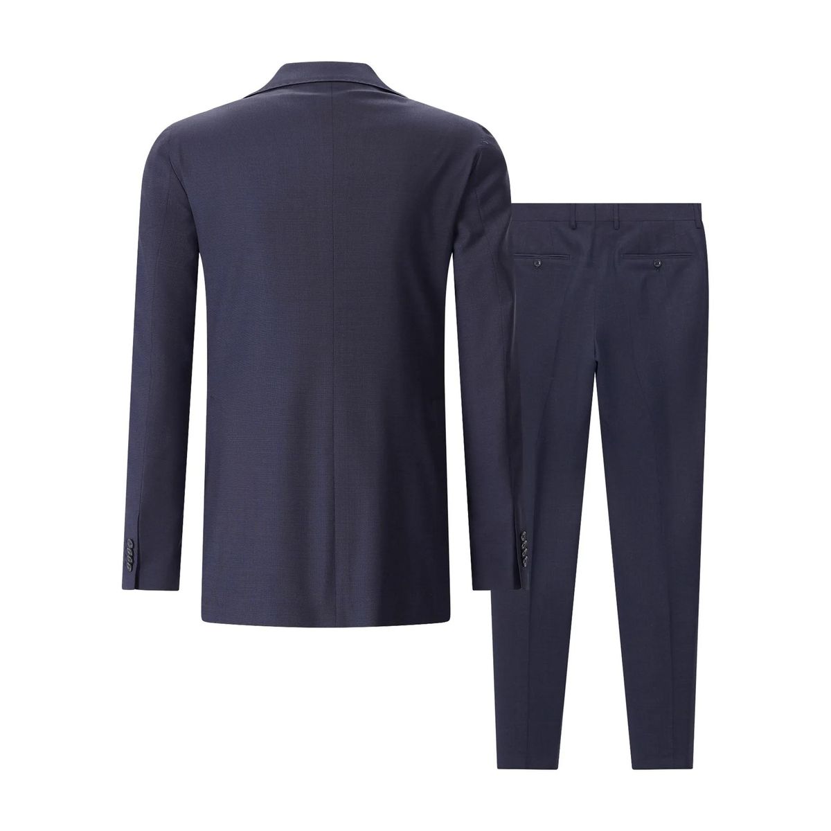 Marineblauer zweiteiliger Wollanzug