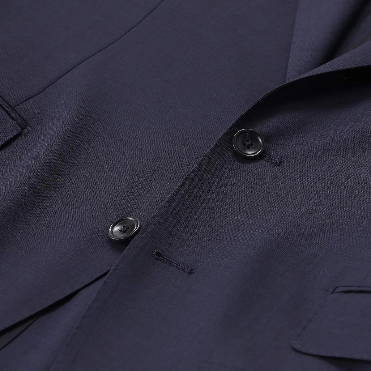 Marineblauer zweiteiliger Wollanzug