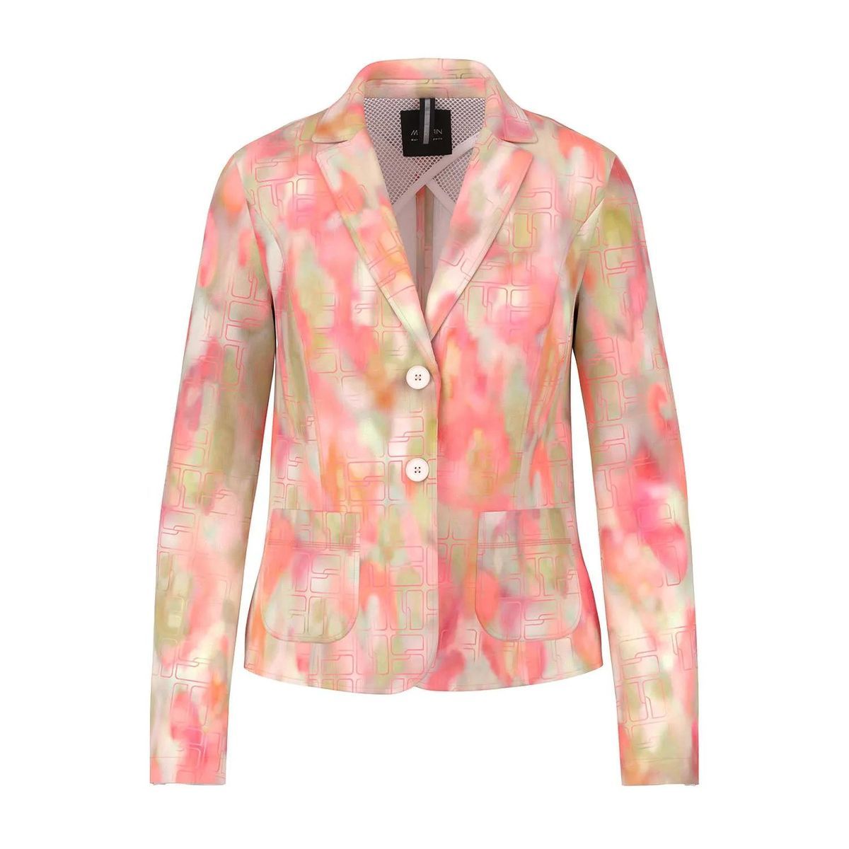 Blazer aus Jersey mit Print und Reverskragen