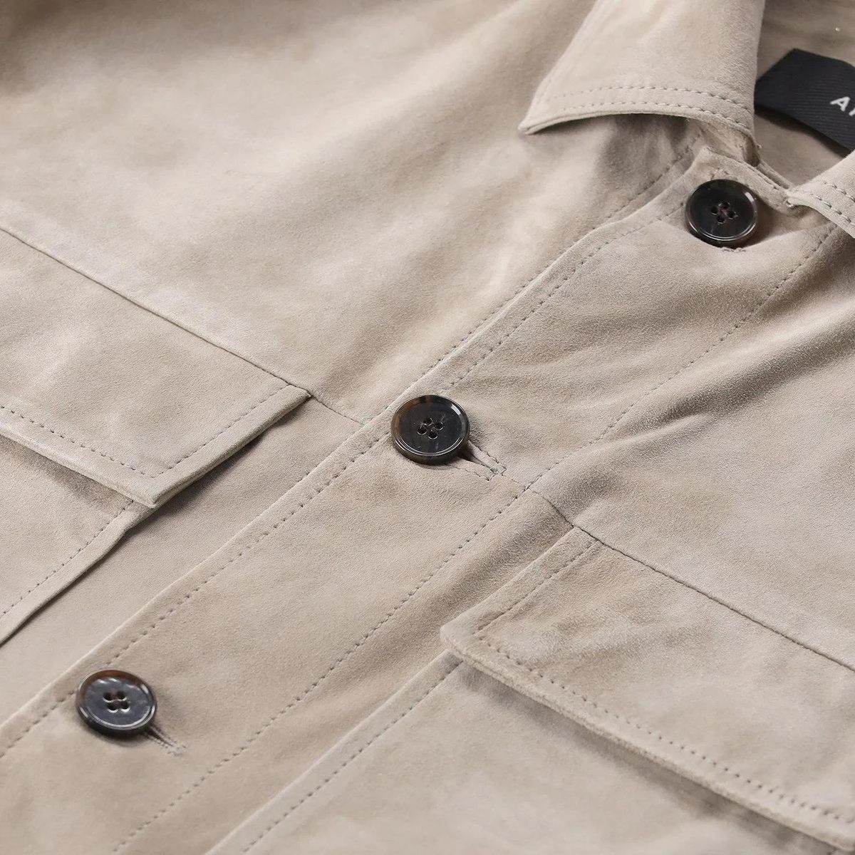 Trucker Jacke aus Wildleder