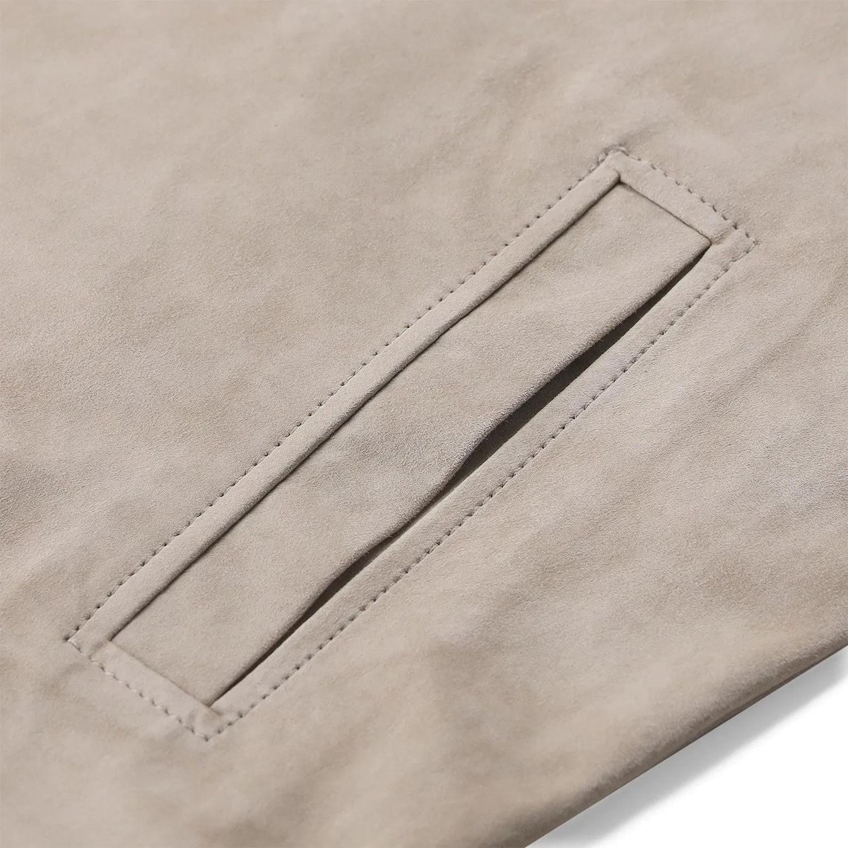 Trucker Jacke aus Wildleder