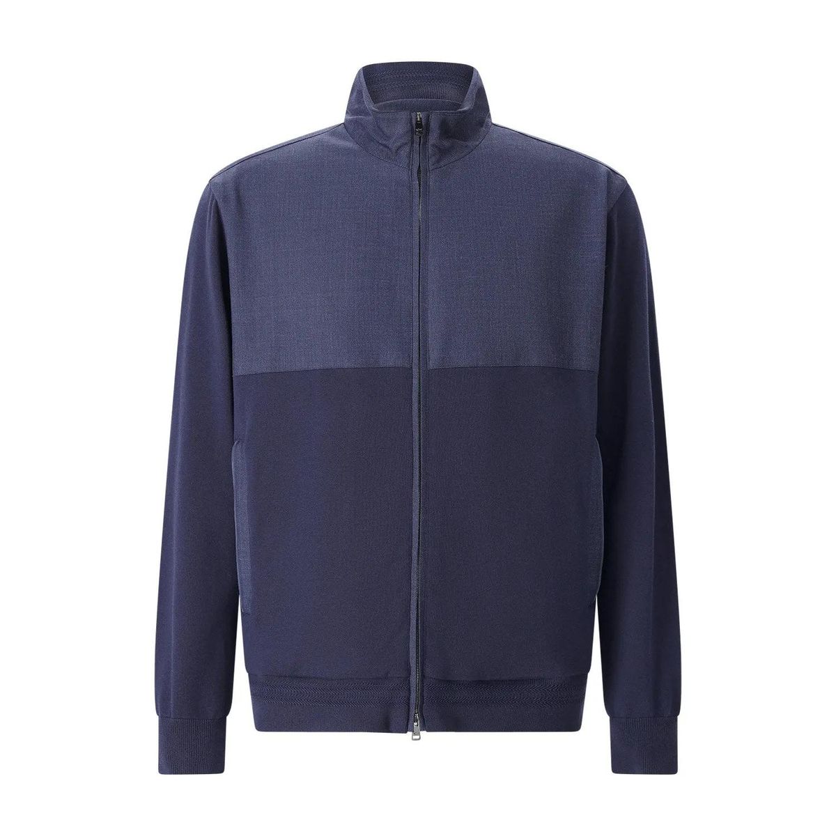 Herren Zweifarbige Blousonjacke mit Reißverschluss