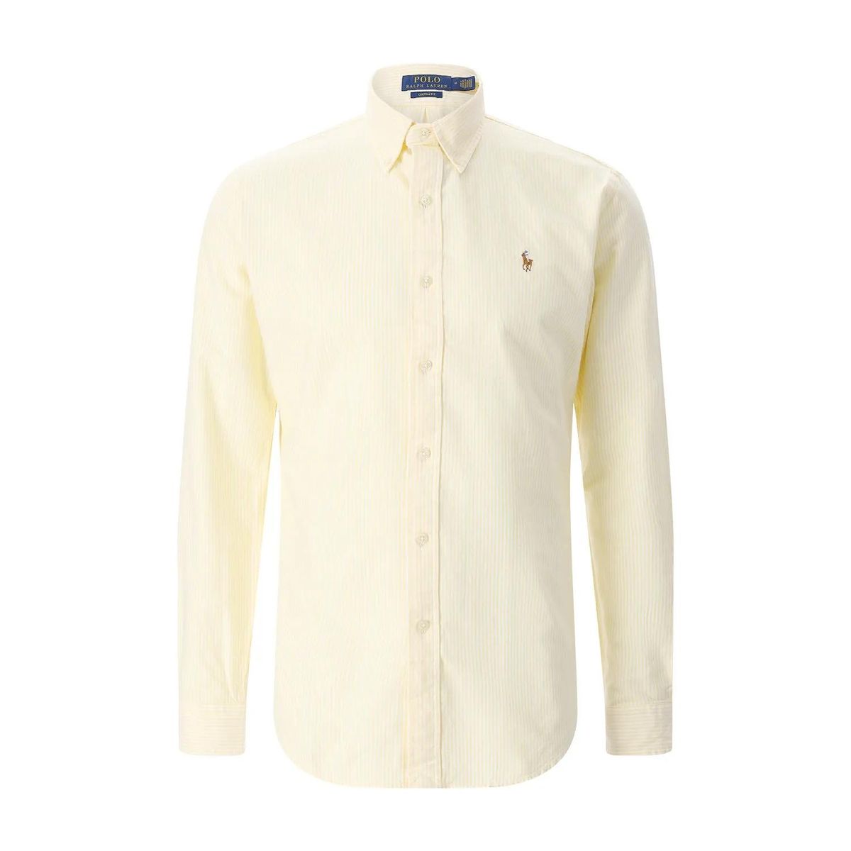 Gestreiftes Oxford-Hemd mit Logo-Stickerei