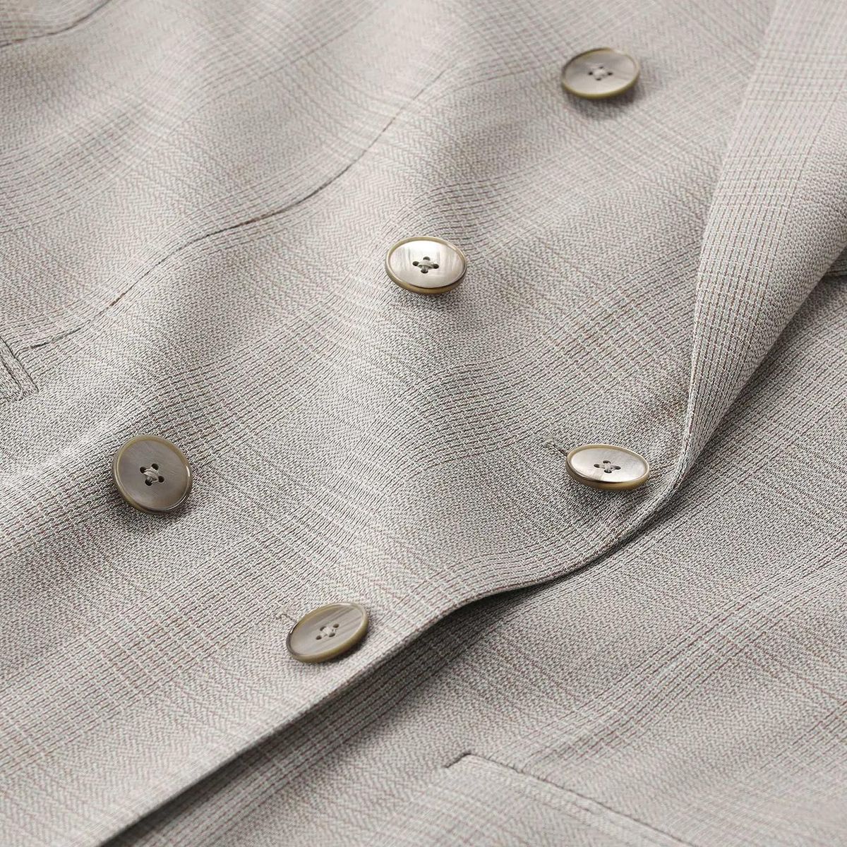 Karierter Zweireiher-Blazer