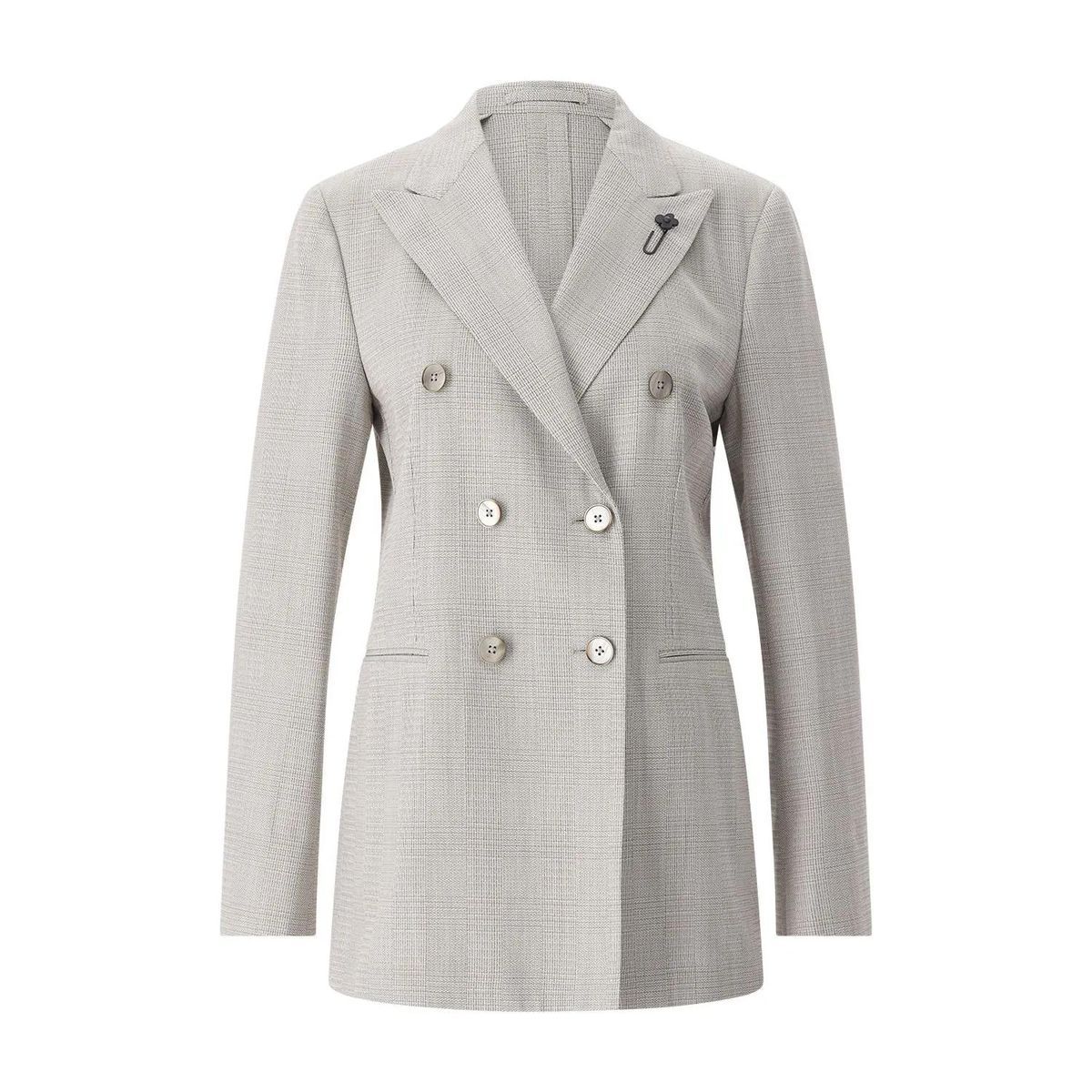 Karierter Zweireiher-Blazer