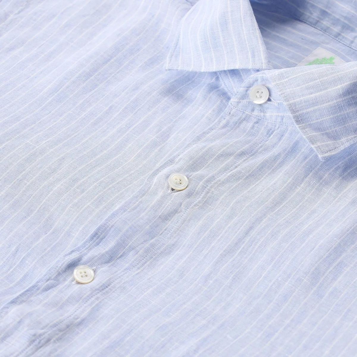 Gestreiftes Leinenhemd Langarm