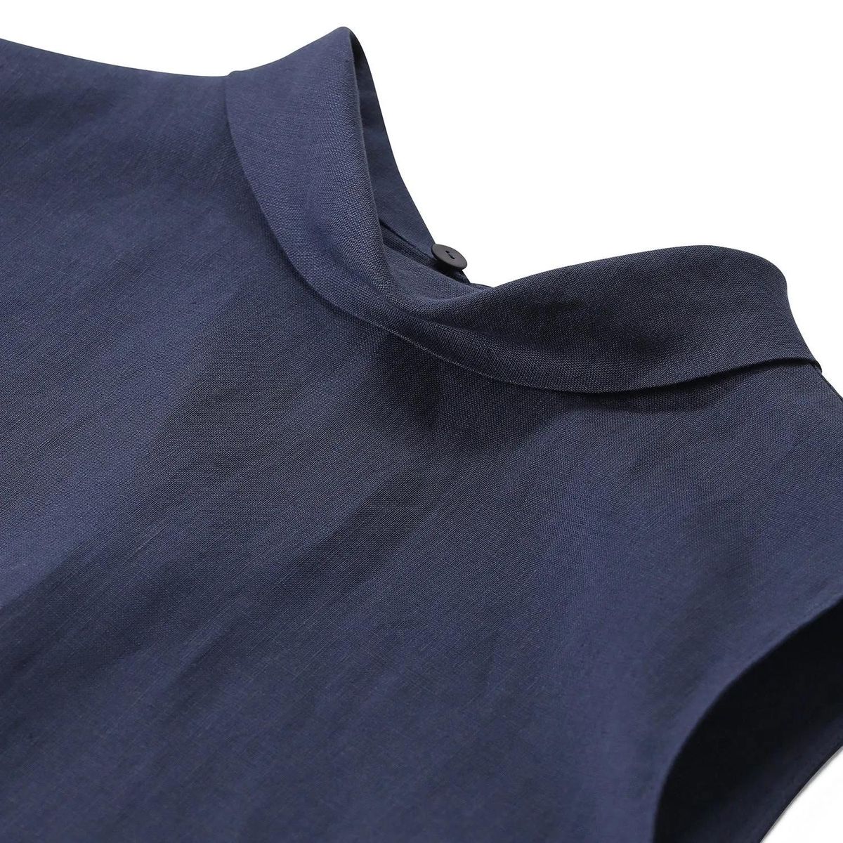 Elegantes ärmelloses Leinenoberteil