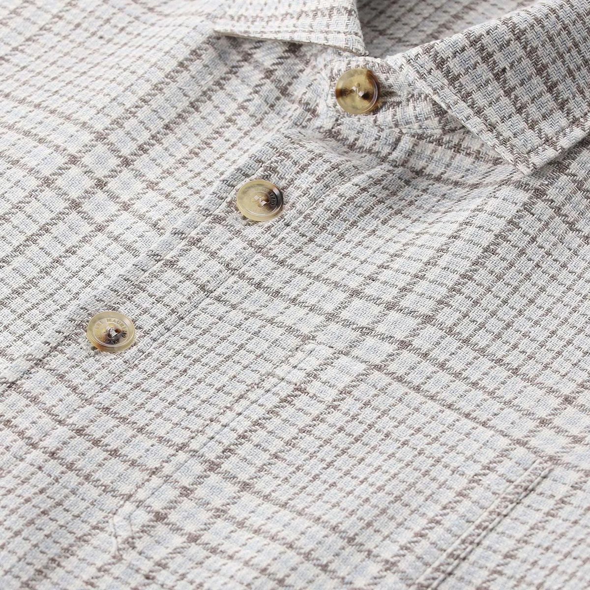 Glencheck-Karo-Overshirt aus Wollmischung