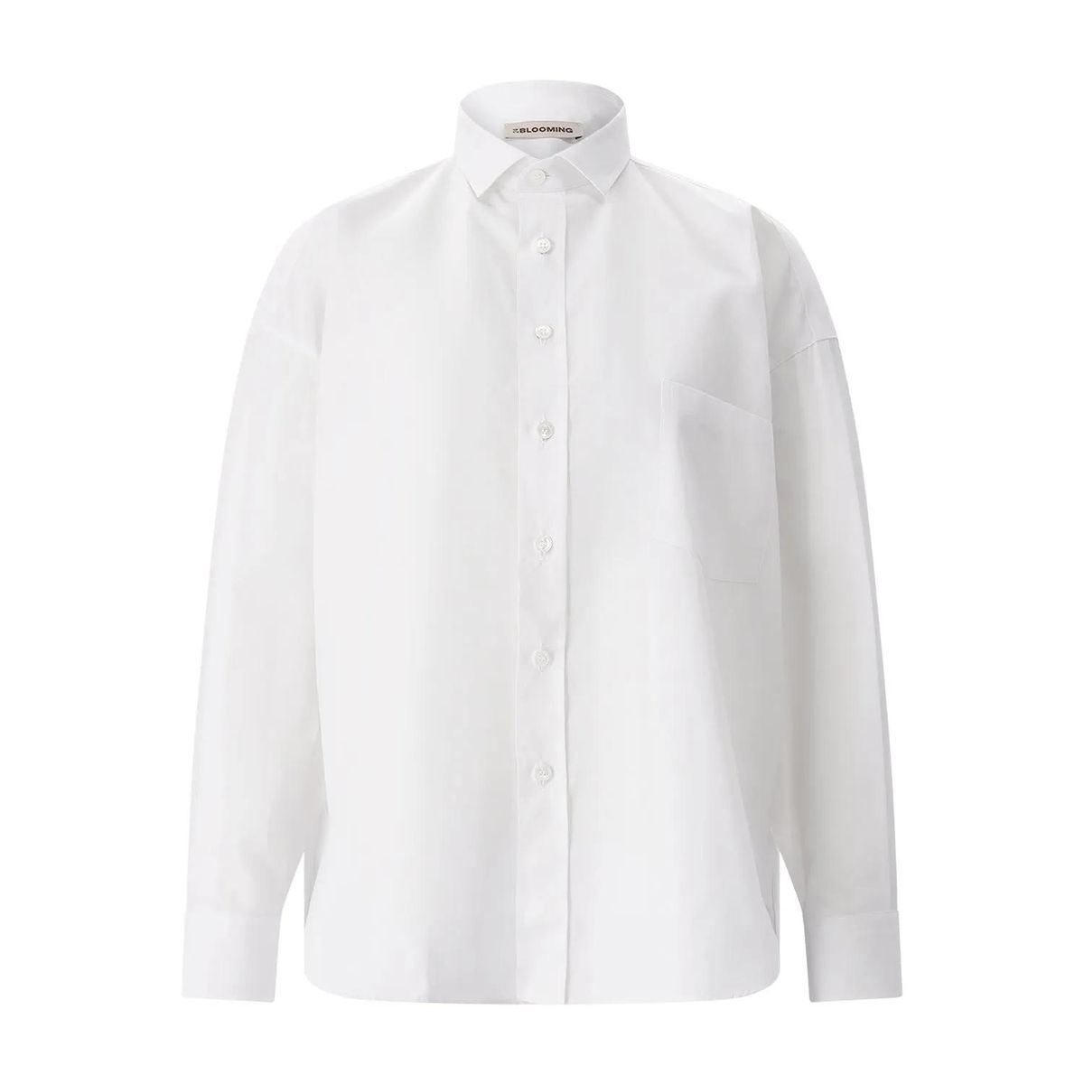 Moderne, klassische Bluse mit entspannter Passform