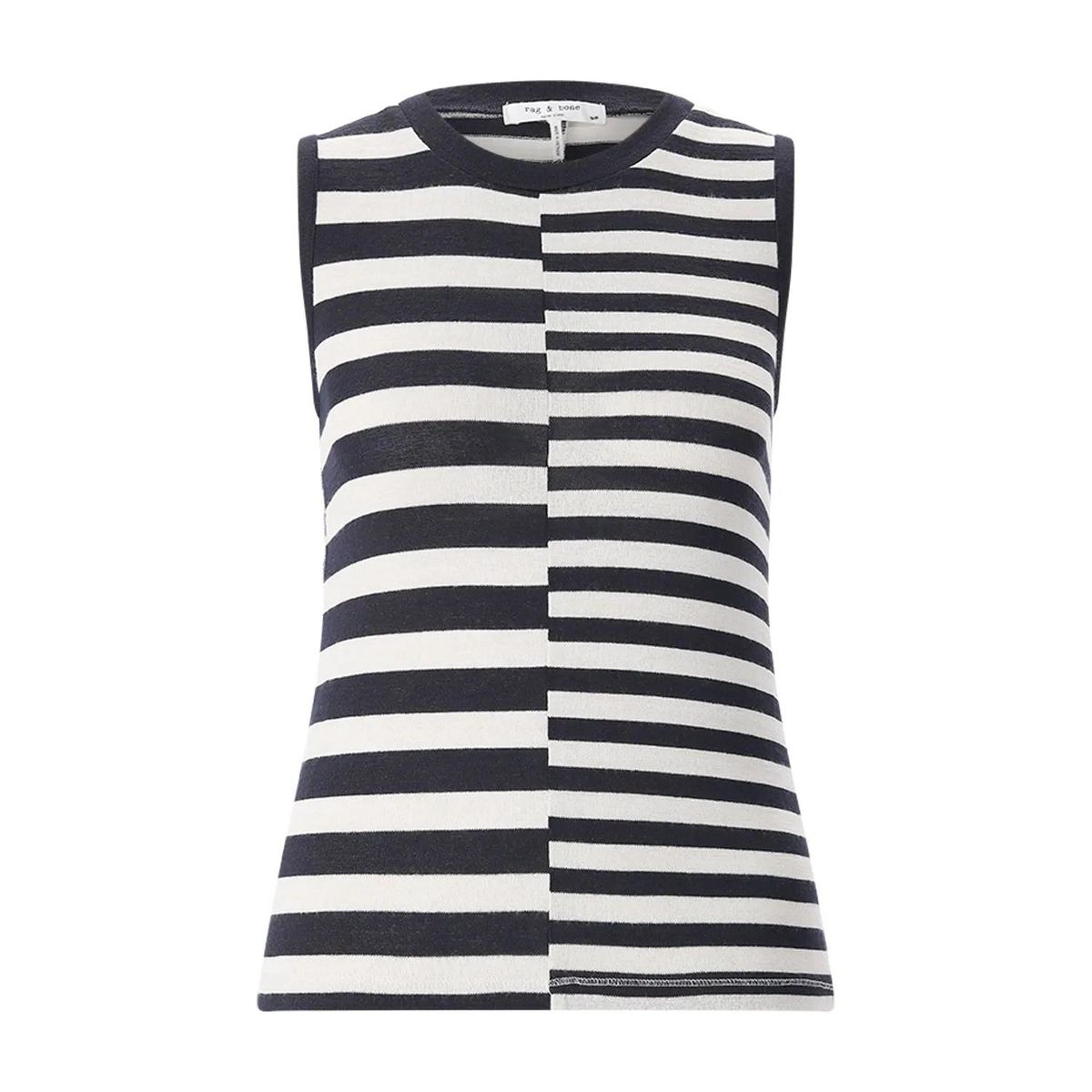 Gestreiftes ärmelloses Stricktop