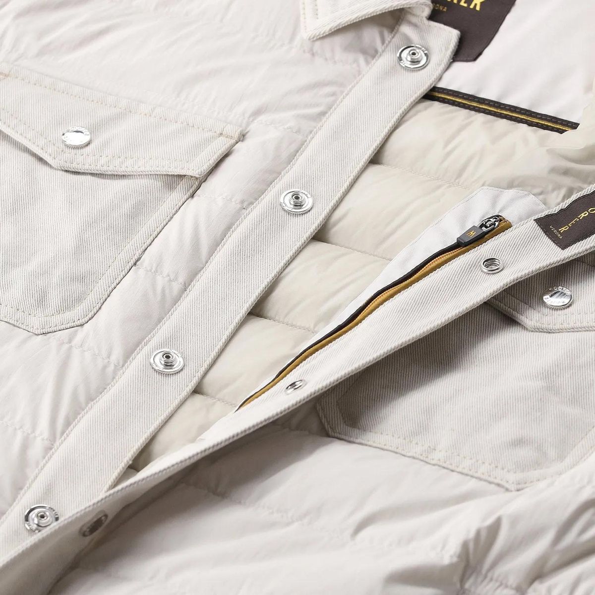 Leichte gesteppte Hemdjacke