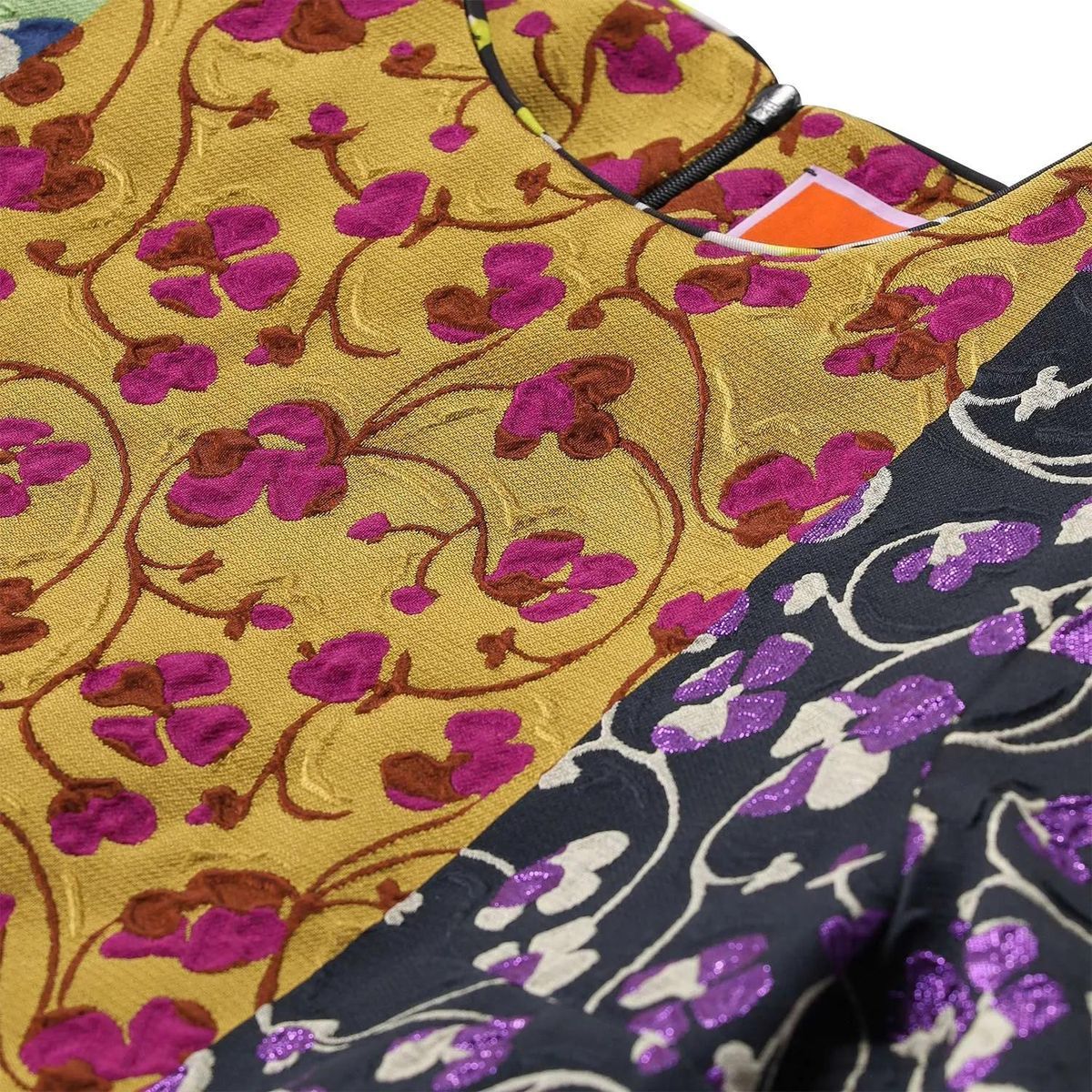 A-Linien Minikleid mit Blumenmuster