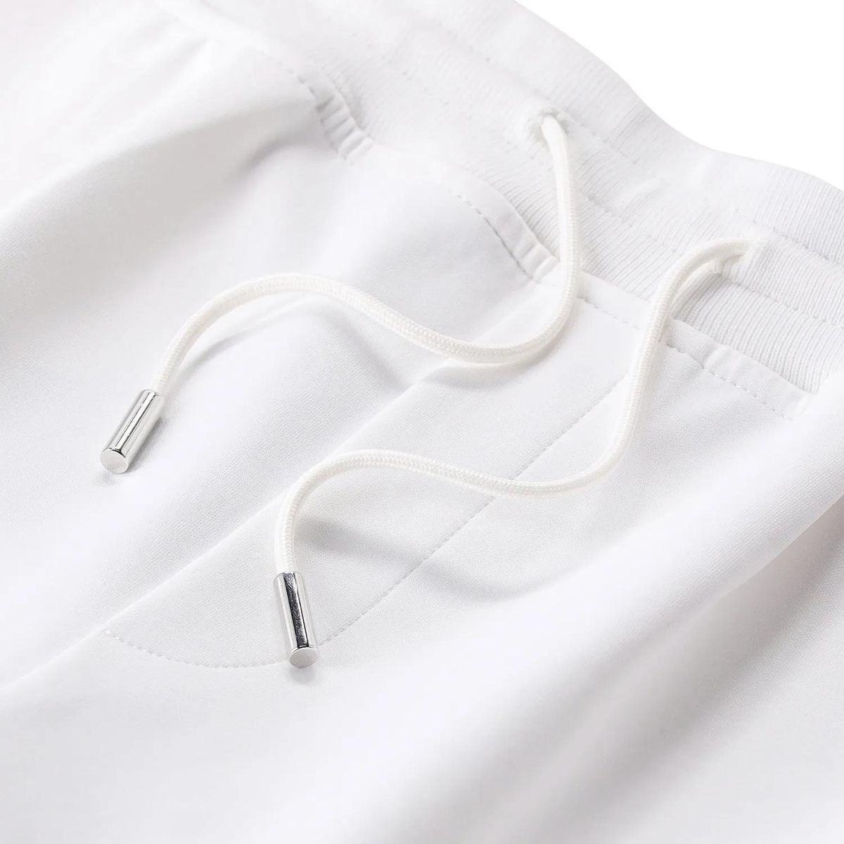 Elegante weiße Shorts aus Baumwollmischung