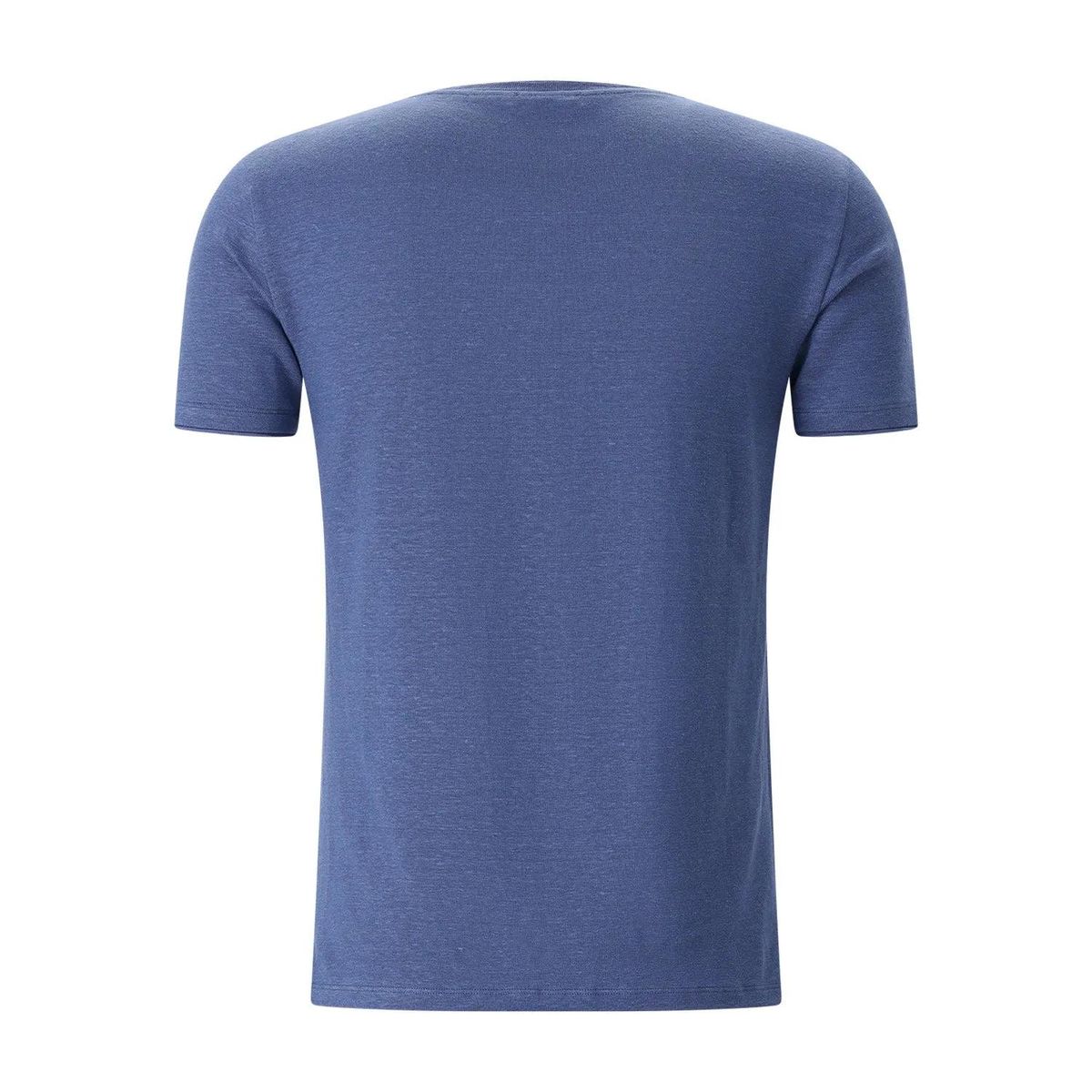 Modernes V-Ausschnitt Leinen T-Shirt