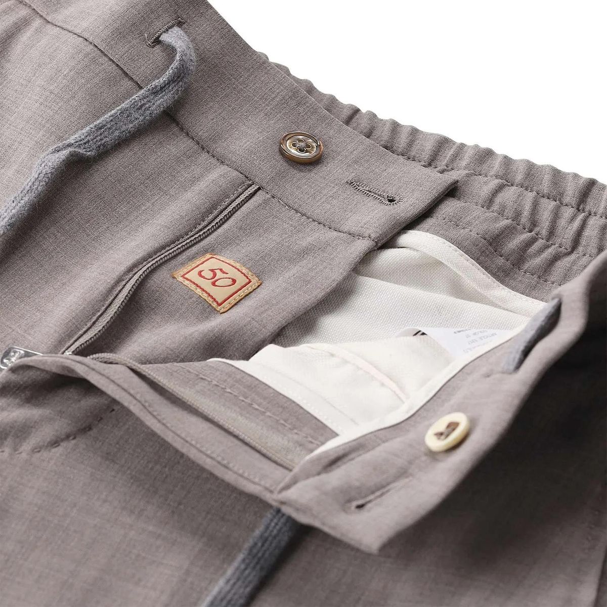 Moderne Wollmischung Hose mit Kordelzug