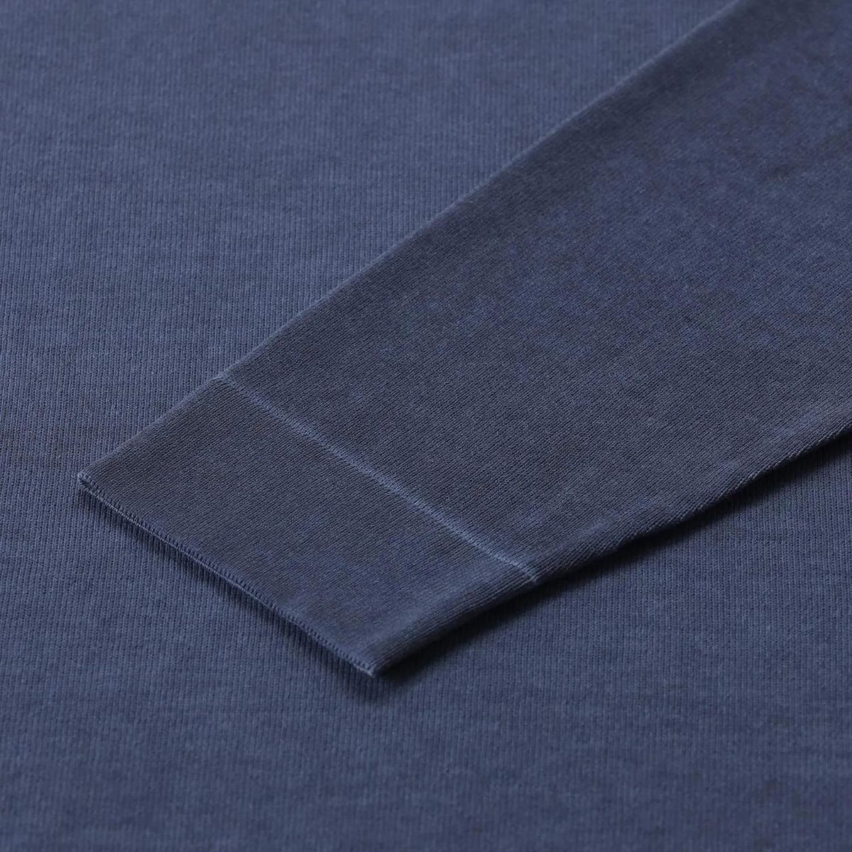 Essential Baumwoll Langarm Rundhals Oberteil