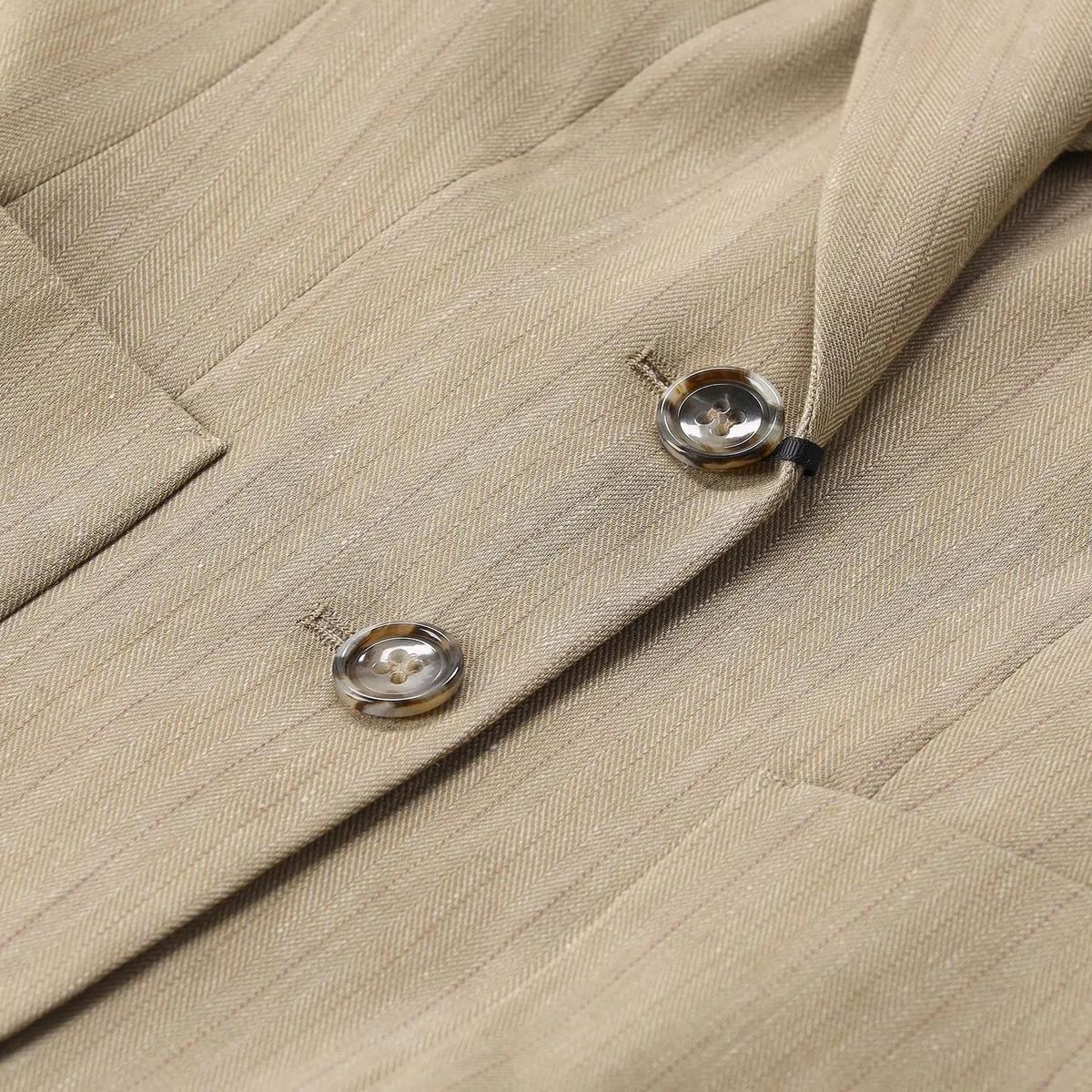 Blazer aus Leinenmischung mit Nadelstreifen