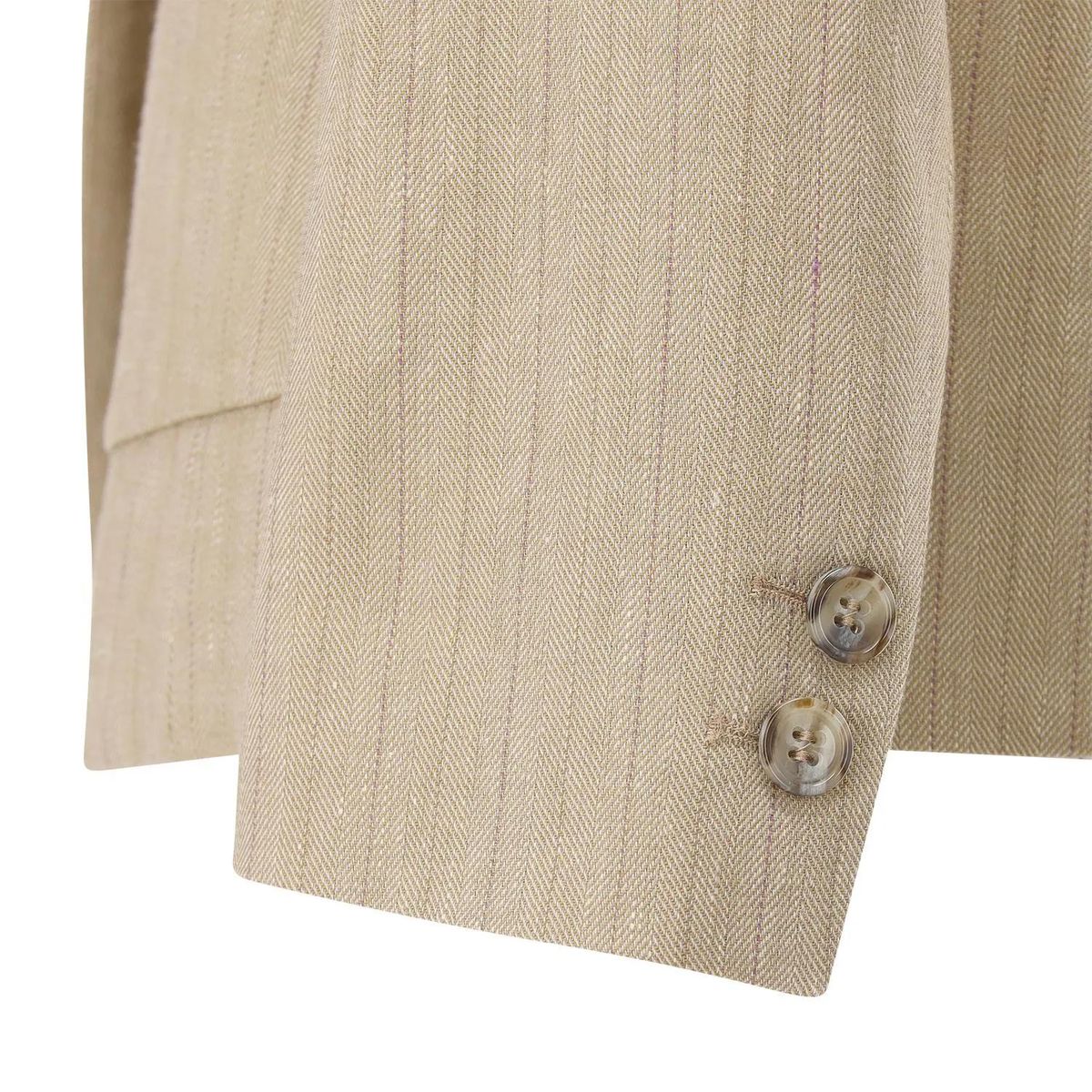 Blazer aus Leinenmischung mit Nadelstreifen