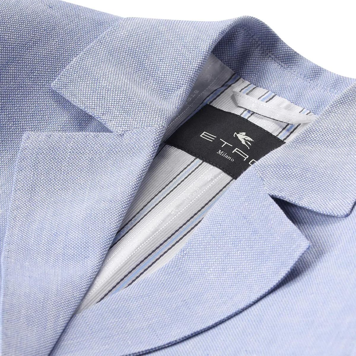 Leinenblazer mit Drei-Knopf-Verschluss