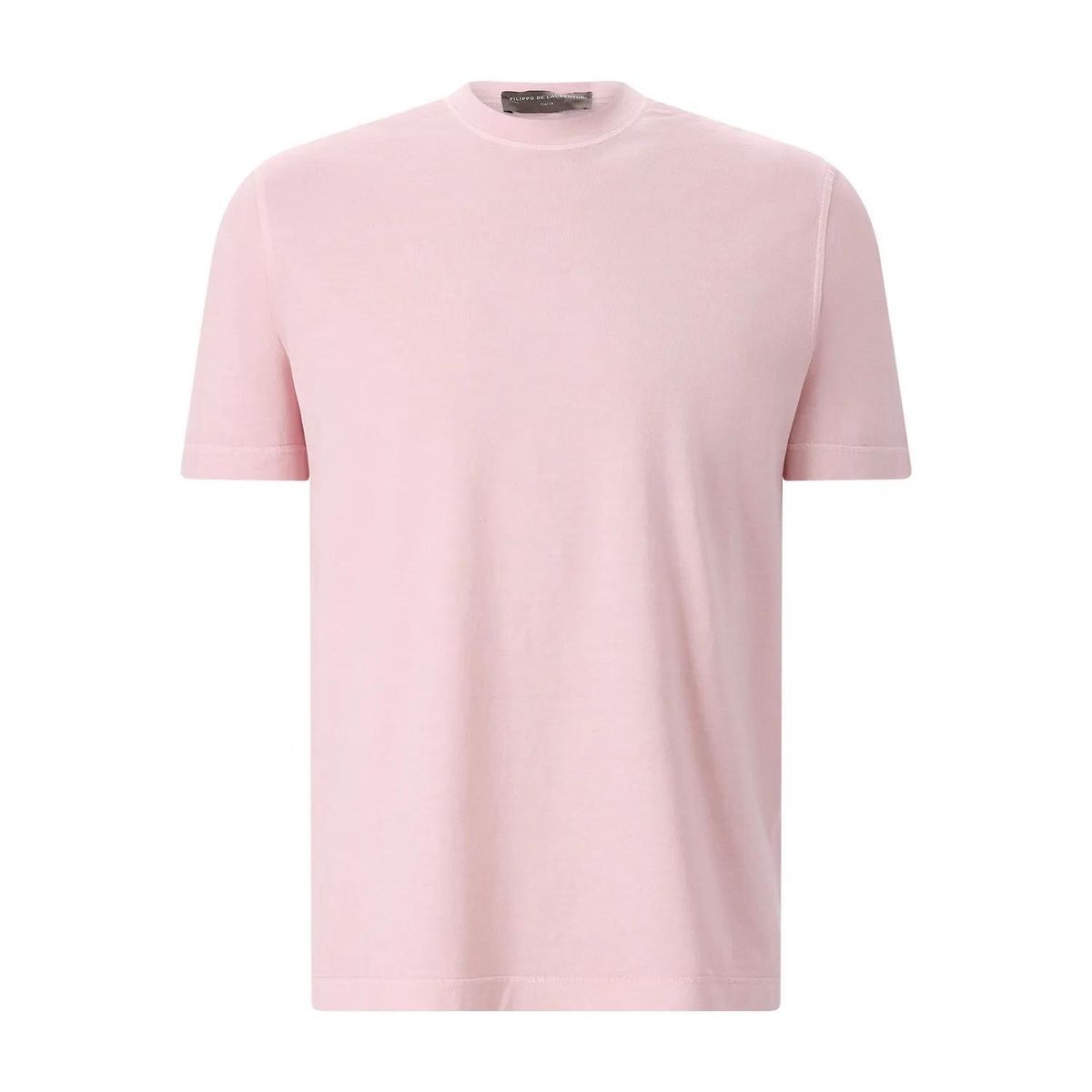 Leichtes Baumwoll-T-Shirt mit Rundhalsausschnitt