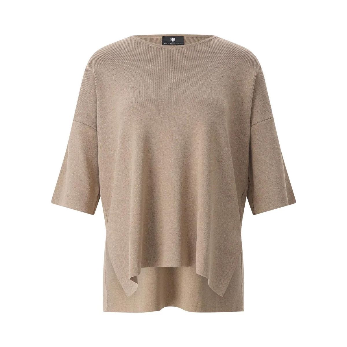 Strickpullover mit kurzen Ärmeln und lockerer Passform