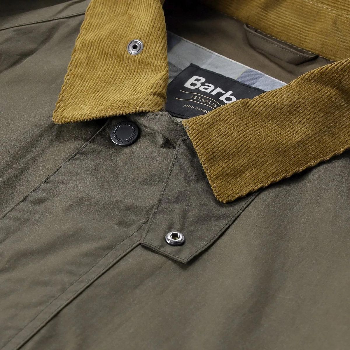 Wachsjacke aus Baumwolle für Herren