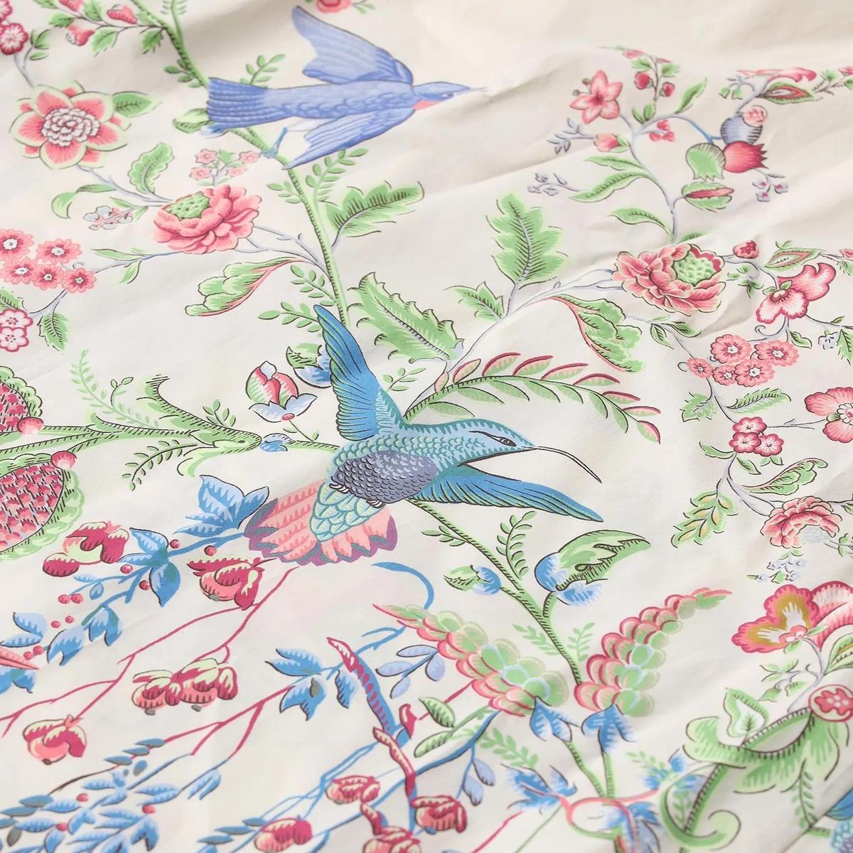 Gemustertes Baumwoll-Maxi-Hemdkleid