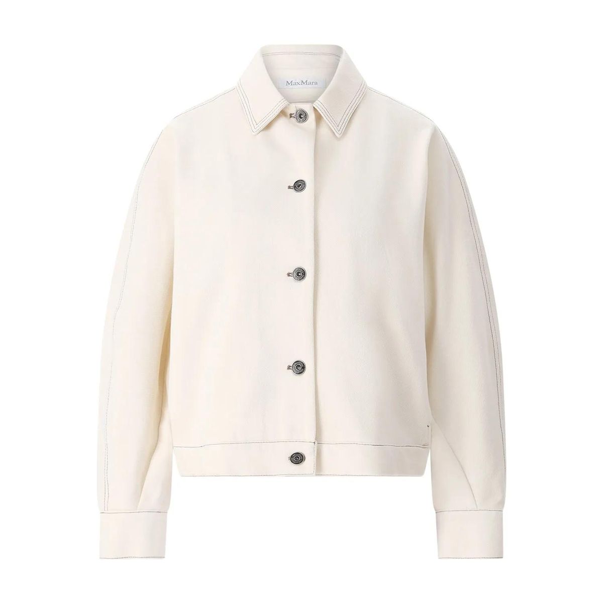 Klassische Jacke mit Knopfleiste aus Baumwollmischung