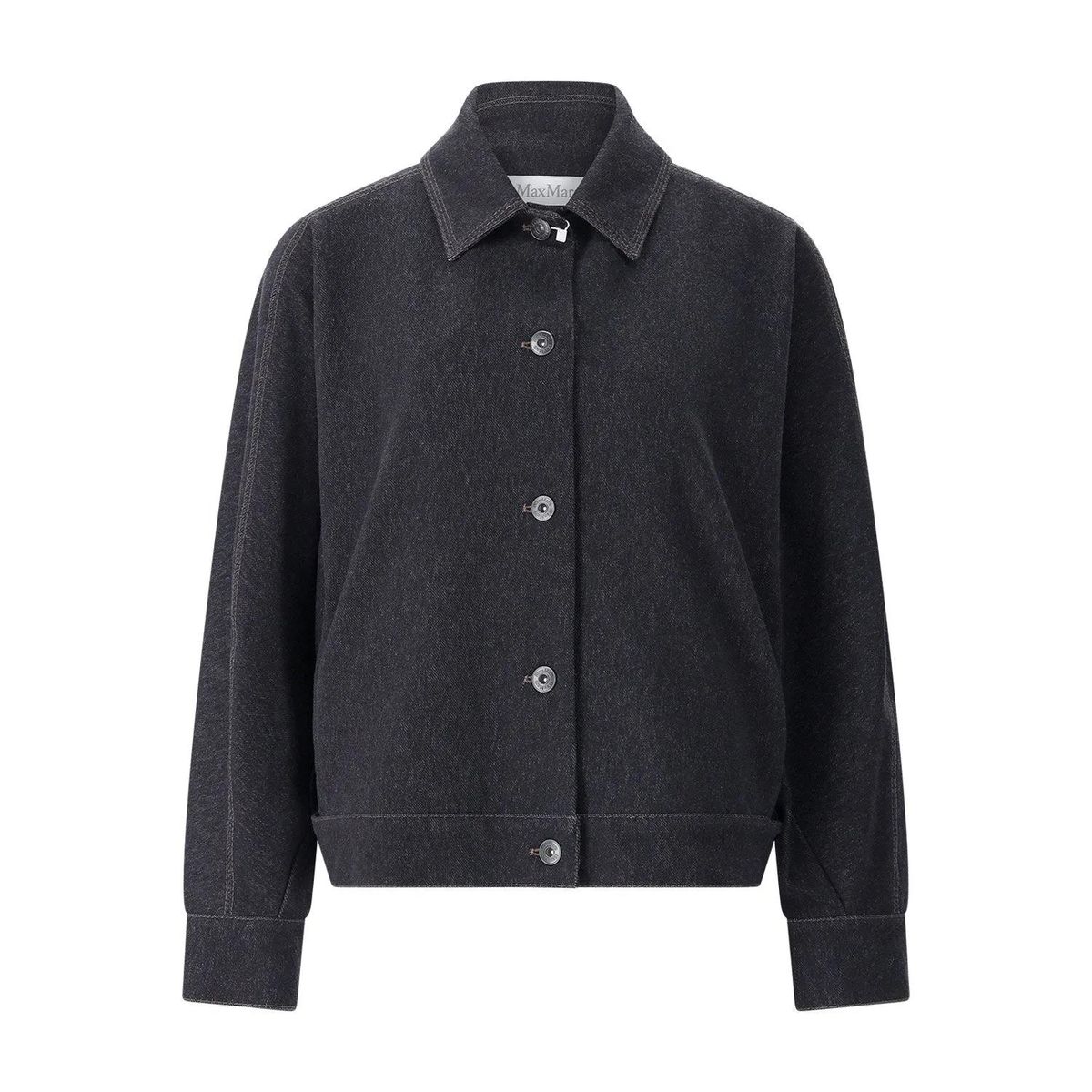 Klassische Jacke mit Knopfleiste aus Baumwollmischung