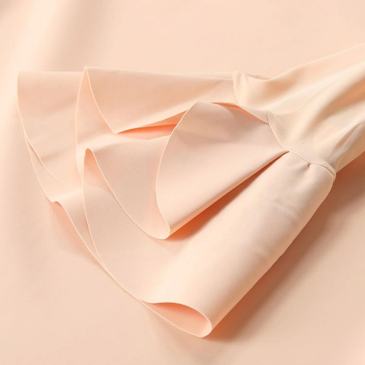Elegantes A-Linien-Midikleid mit Rüschenärmeln