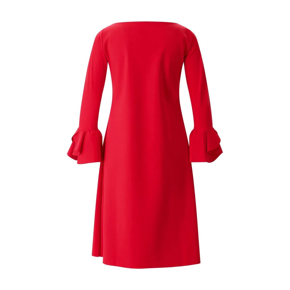 Elegantes A-Linien-Midikleid mit Rüschenärmeln