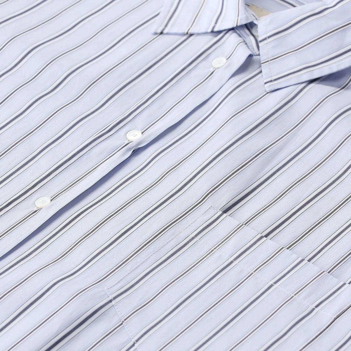 Gestreiftes Oversize-Hemd aus Baumwolle