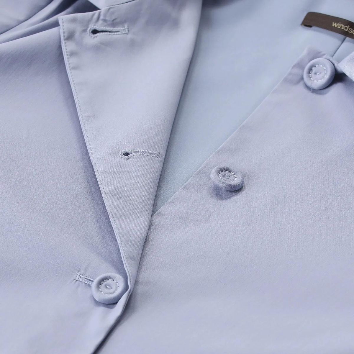 Kurzer Blazer aus Baumwollmischung