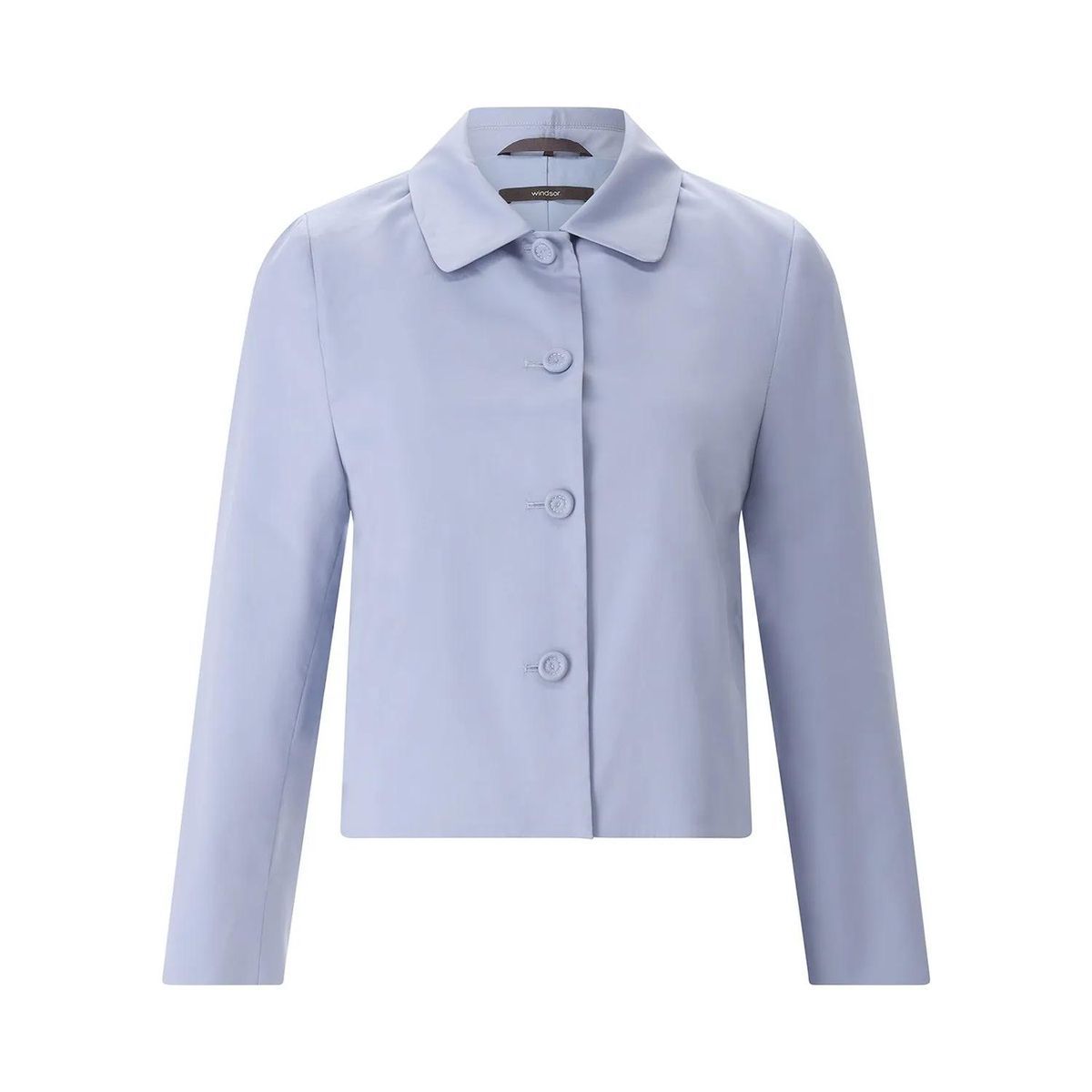 Kurzer Blazer aus Baumwollmischung