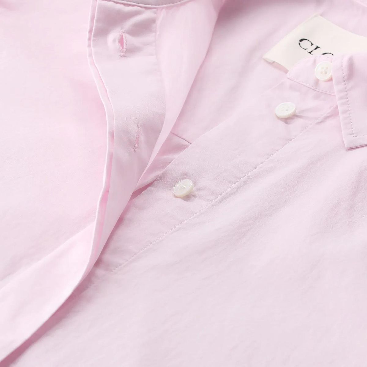 Klassisches Baumwollhemd mit Knopfleiste