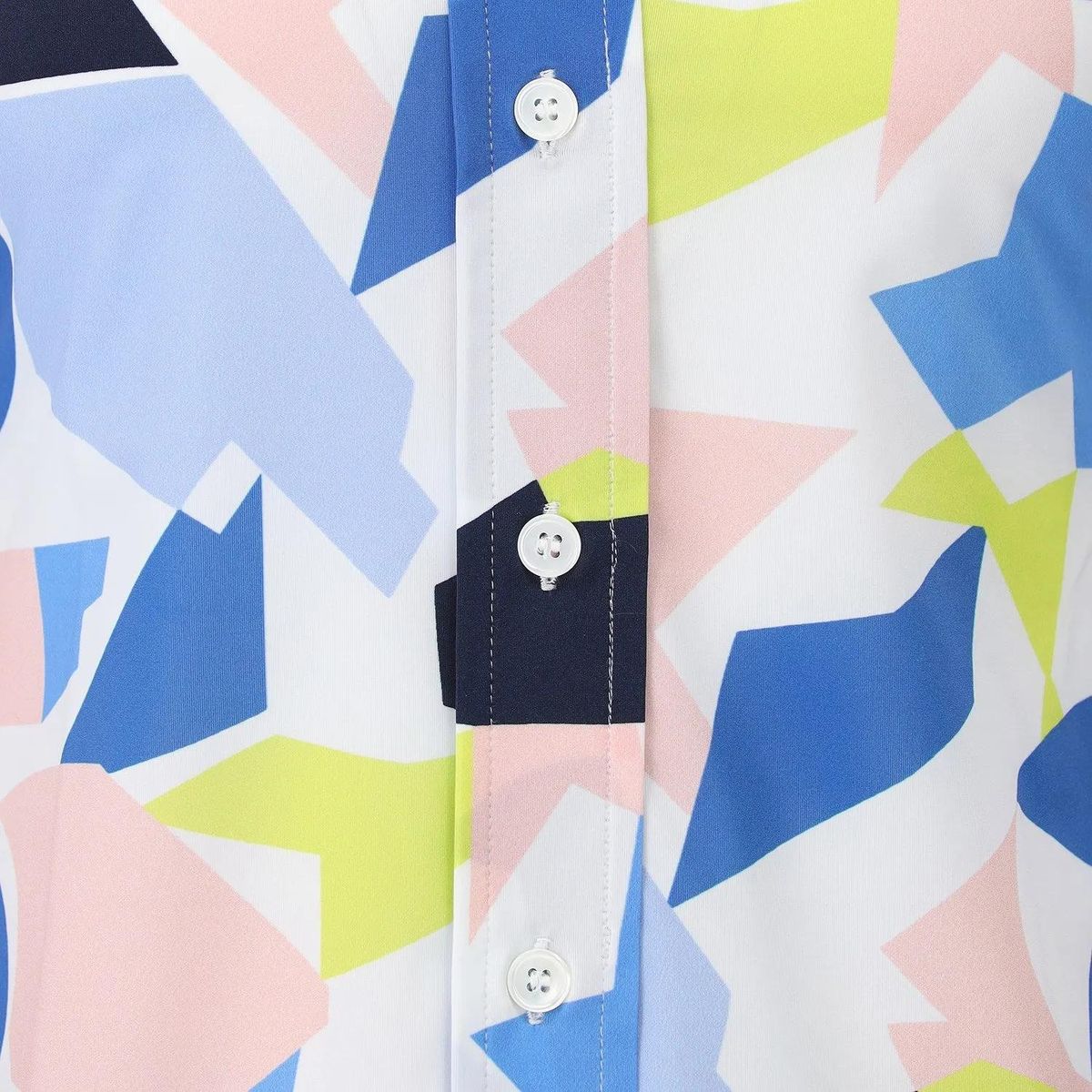 Hemdbluse mit geometrischem Muster