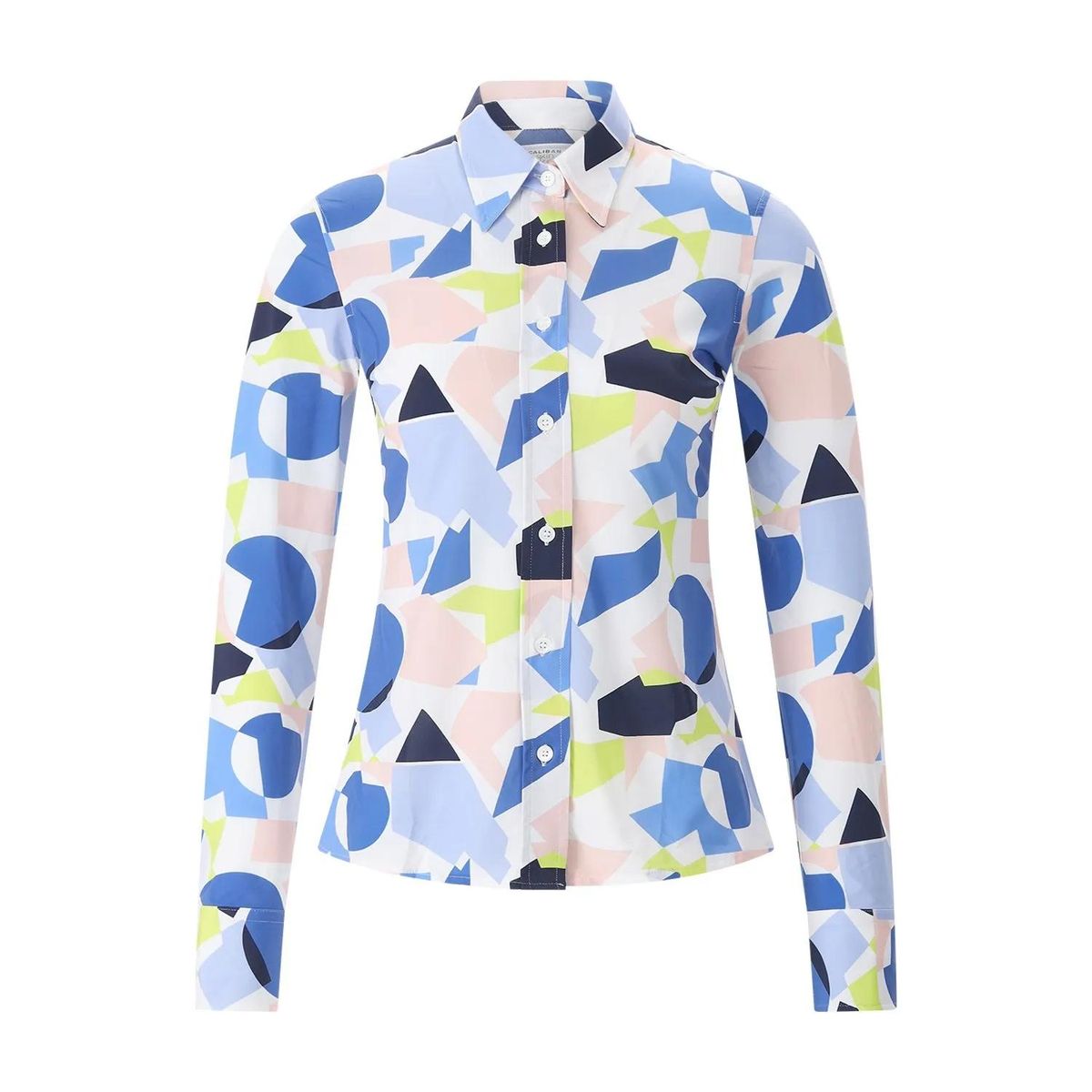Hemdbluse mit geometrischem Muster