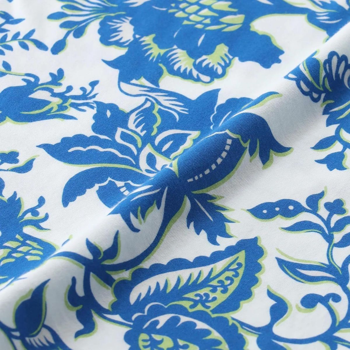 Baumwoll-T-Shirt mit floralem Print