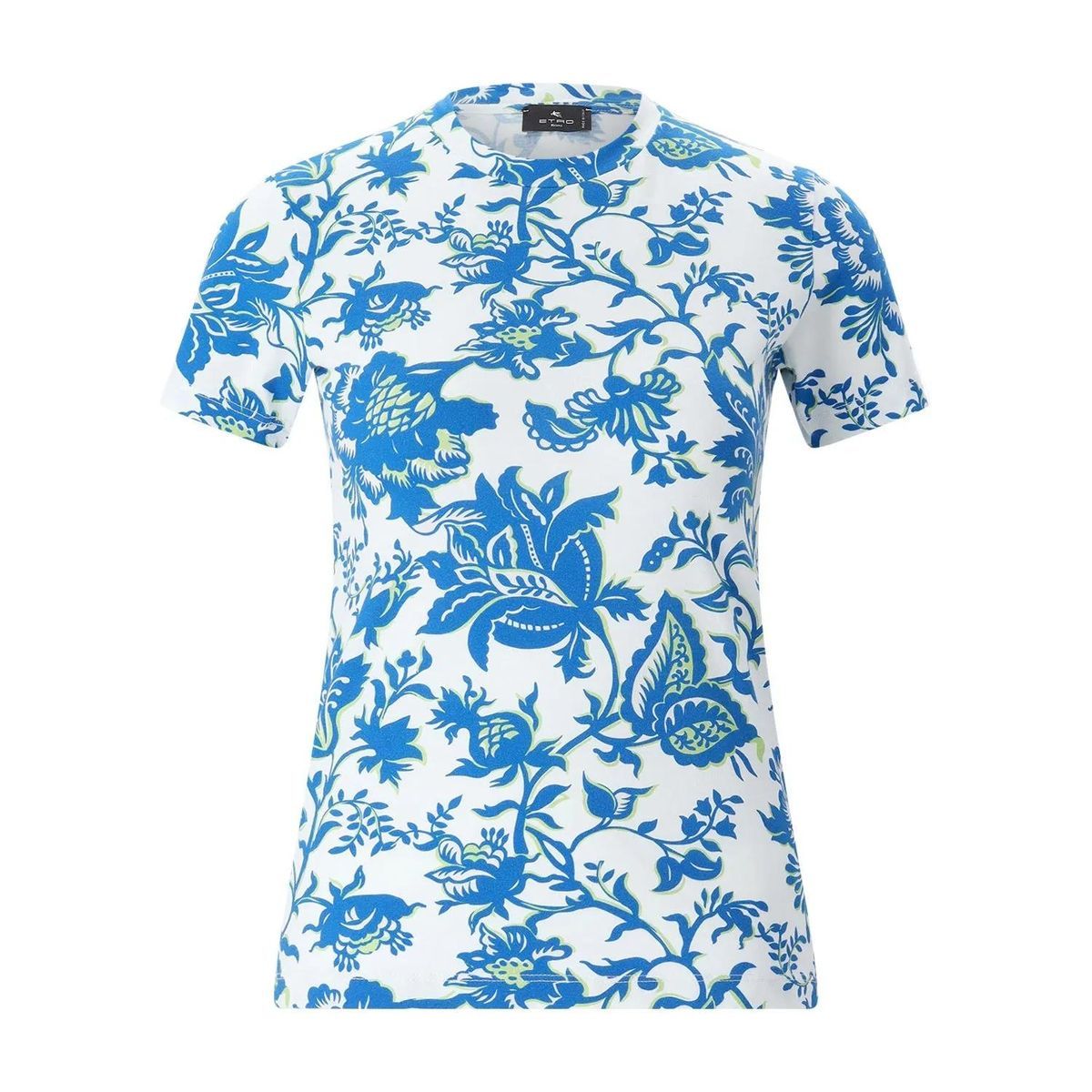 Baumwoll-T-Shirt mit floralem Print