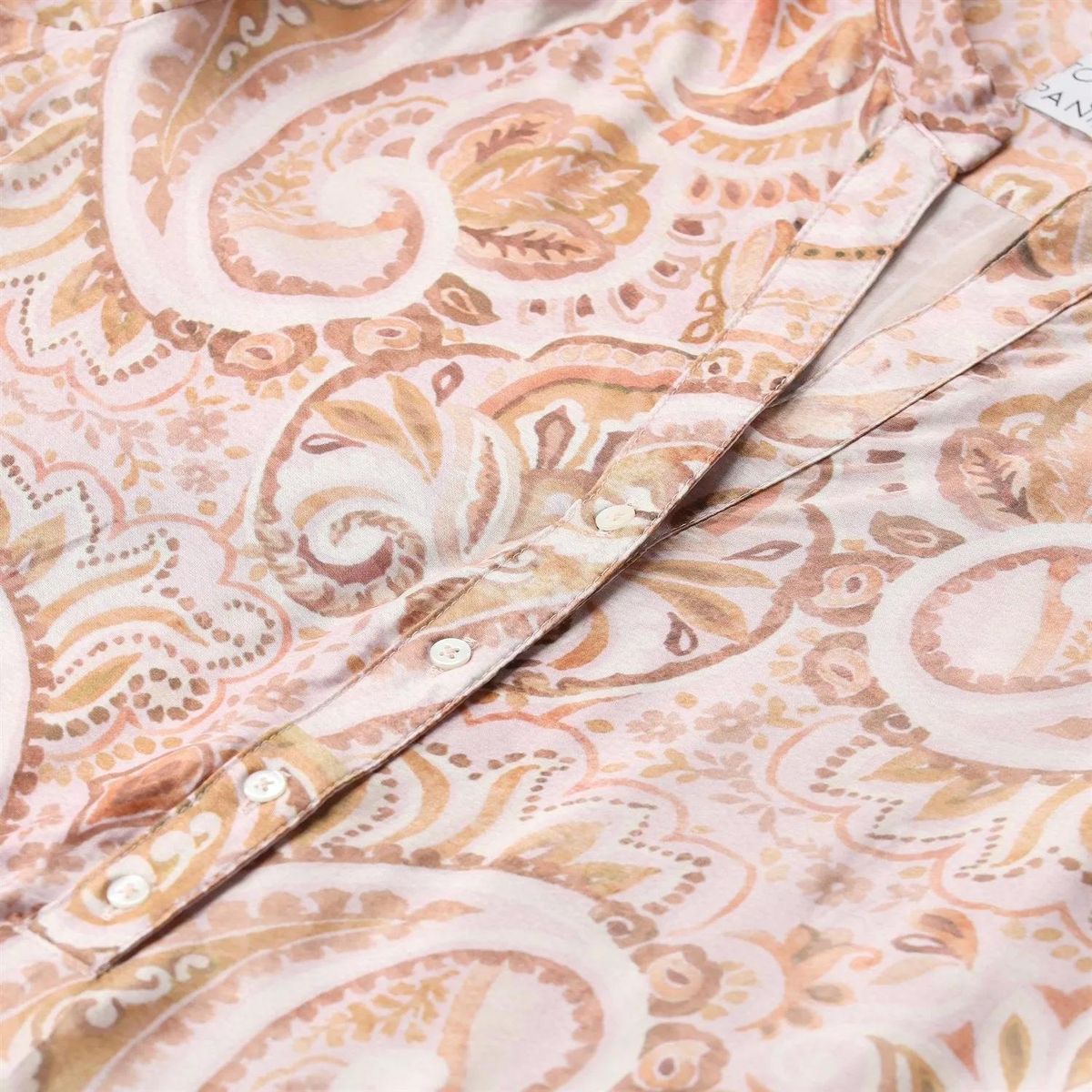 Mini-Kleid aus Satin mit Paisley-Muster