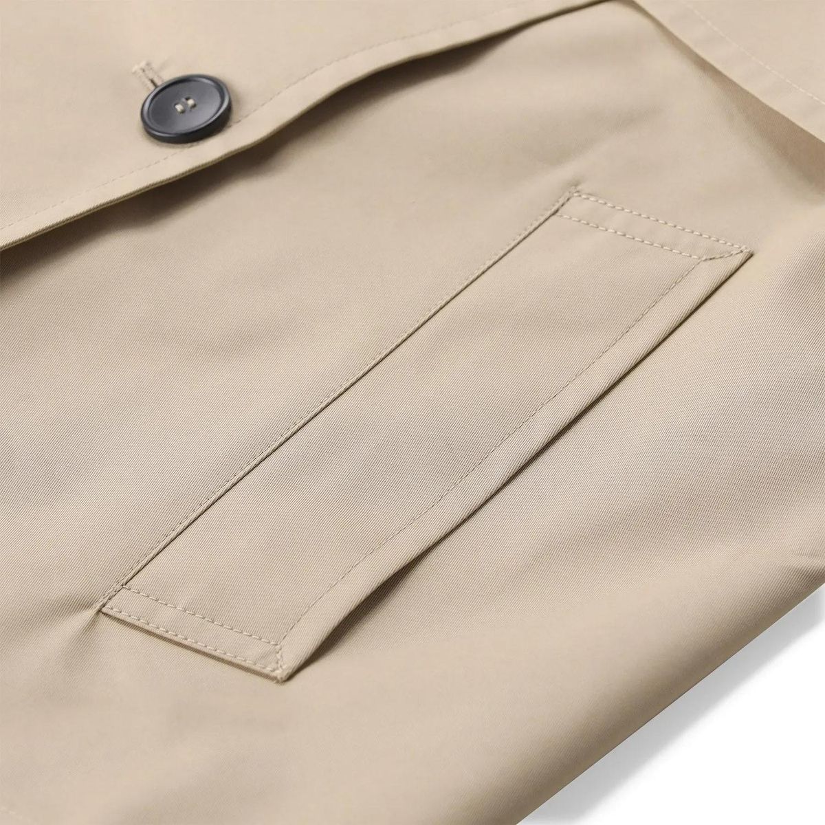 Zweireihiger Trenchcoat aus Baumwollmischung