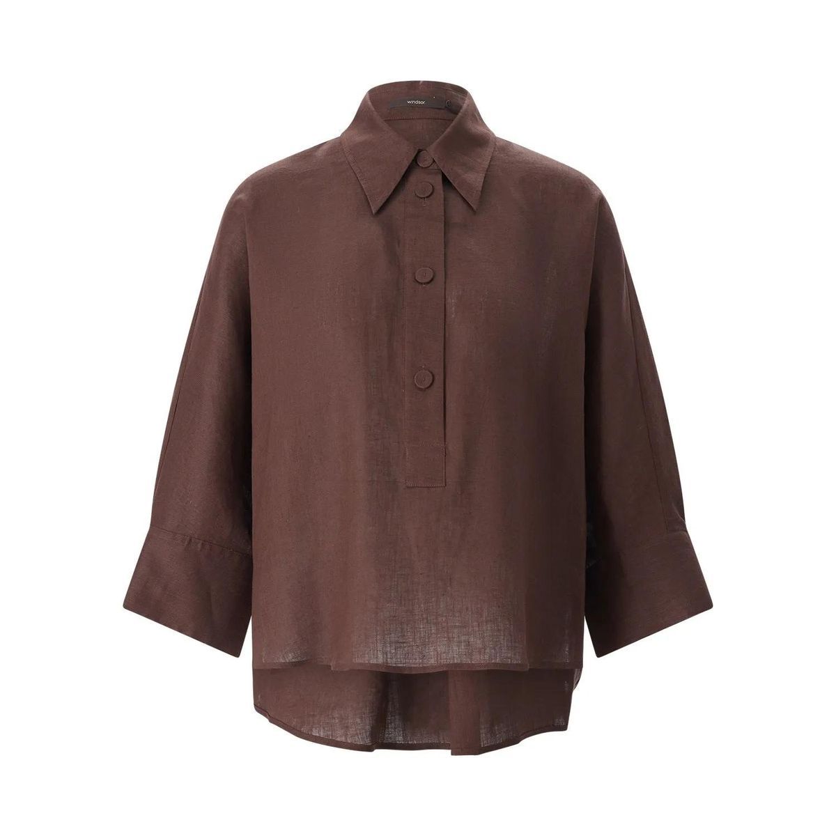 Leinenhemd mit Manschetten