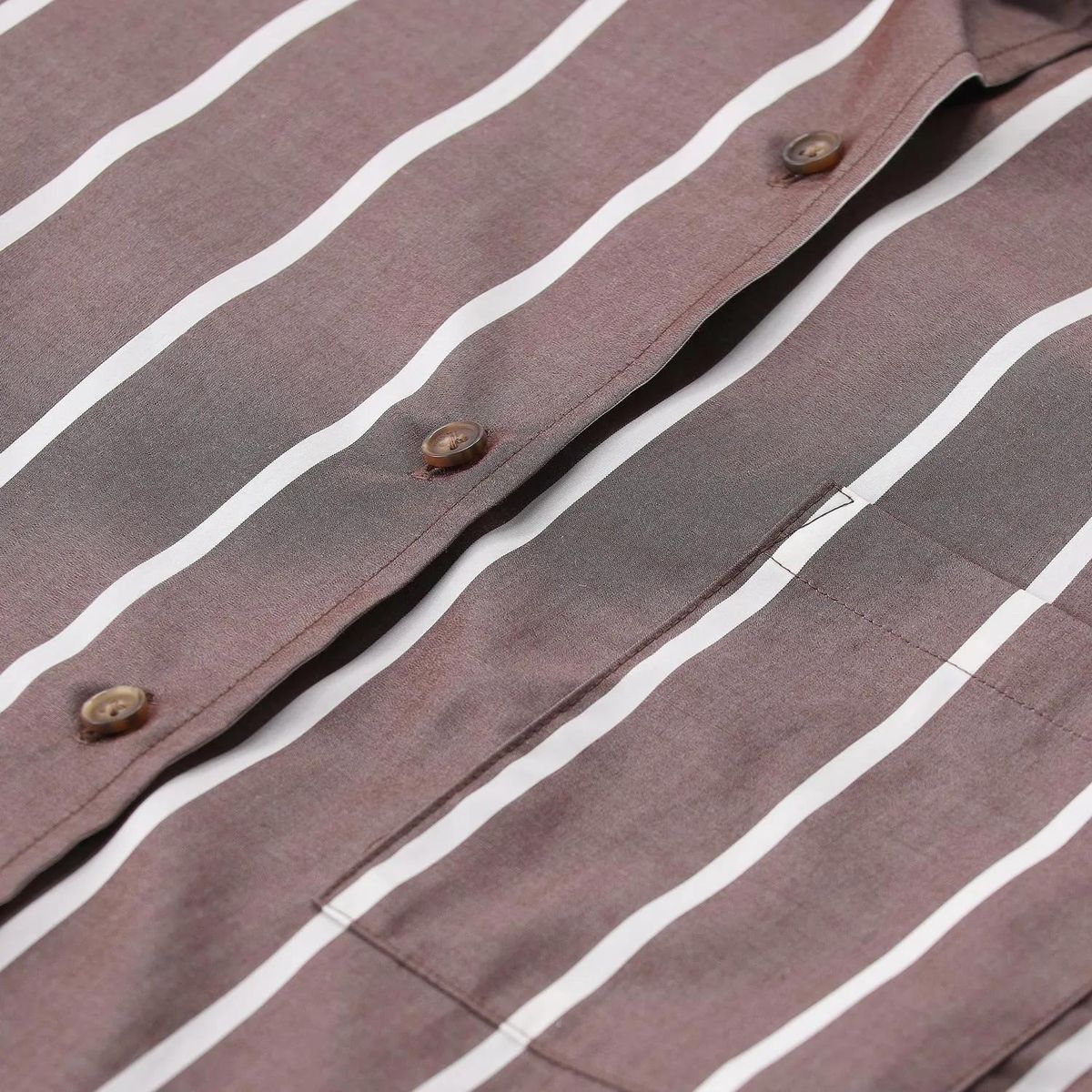 Gestreiftes Baumwoll-Popeline-Hemd