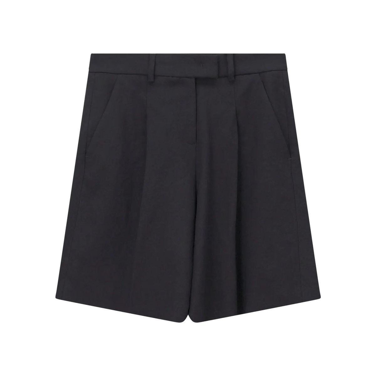 Plissee Shorts mit hohem Bund
