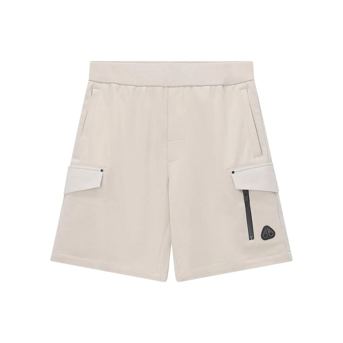Beige Cargo-Shorts mit Kordelzug