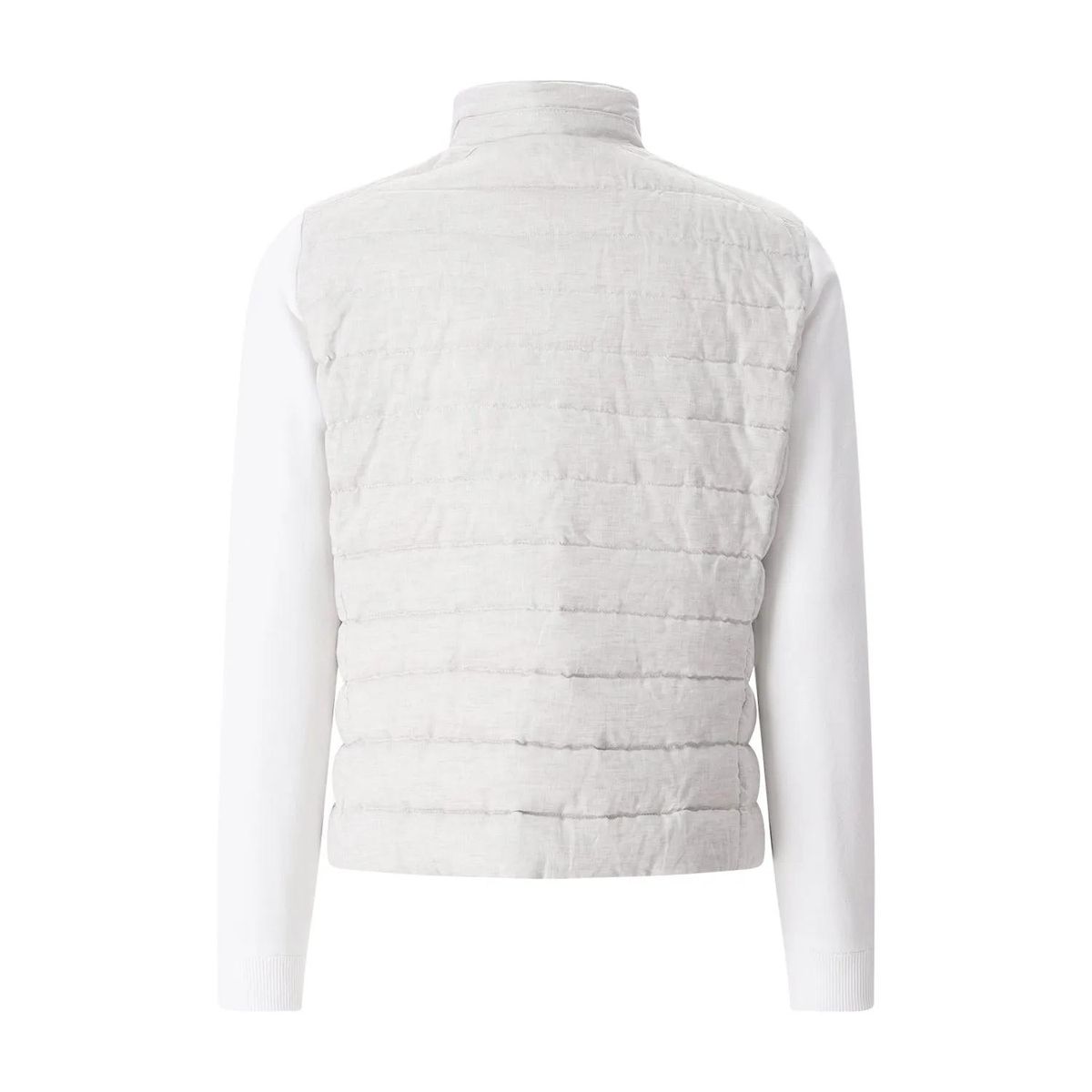 Leinenjacke mit Strickärmeln