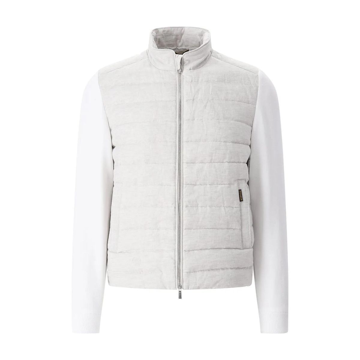Leinenjacke mit Strickärmeln